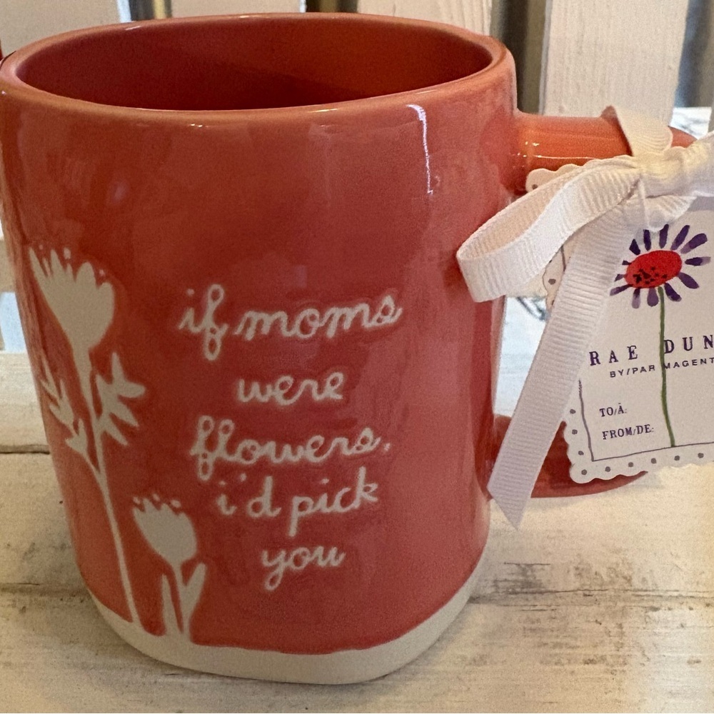 Rae Dunn Coral Floral Mug